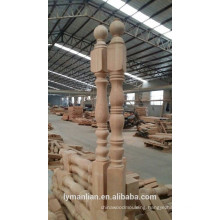 interior solid wood balustrade for indoor stair railing